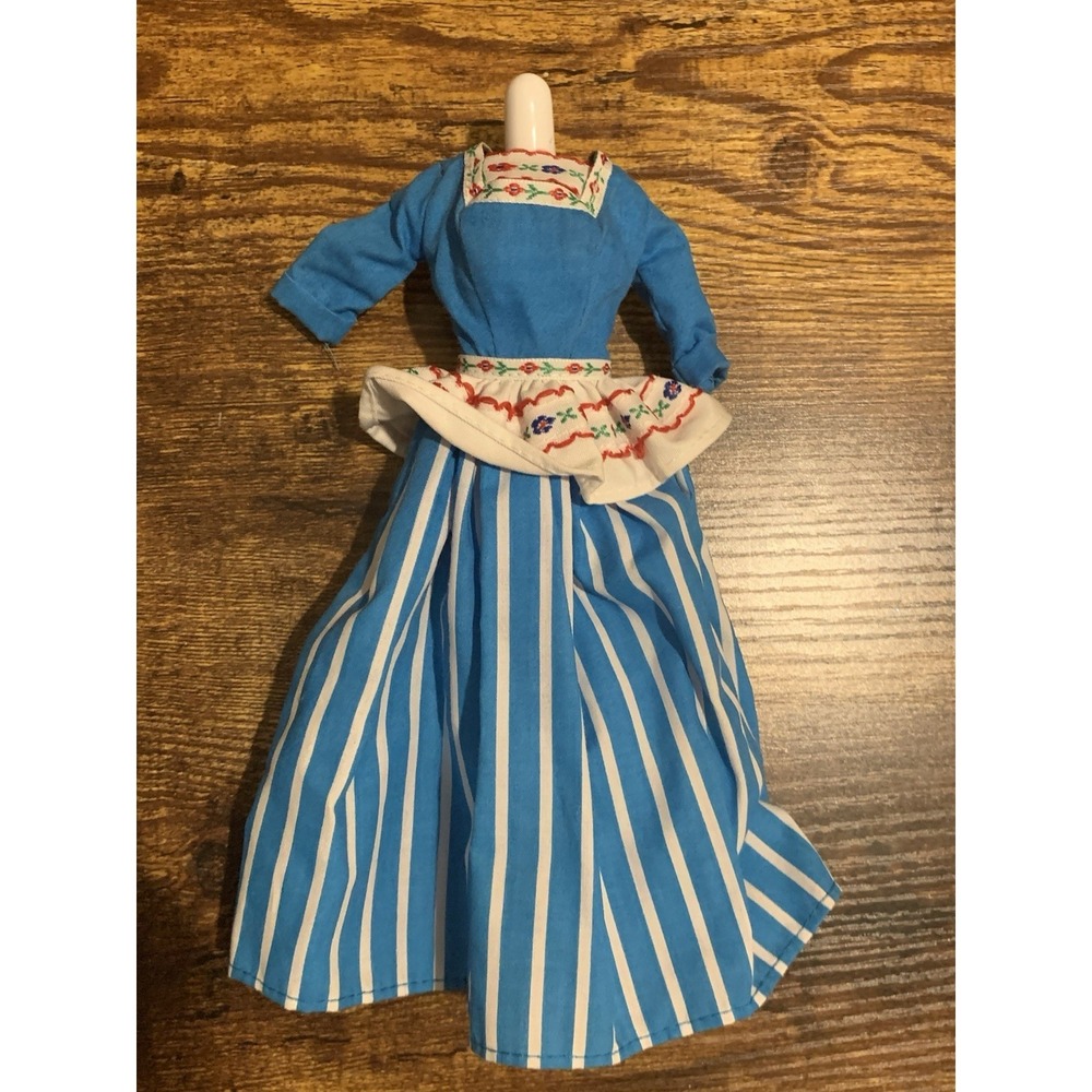 Barbie Dress Blue Vintage 90s Dolls Of The World Dutch Fashion Doll Outfit